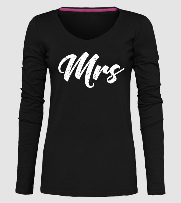 Mrs 1 model negru pe tricou
