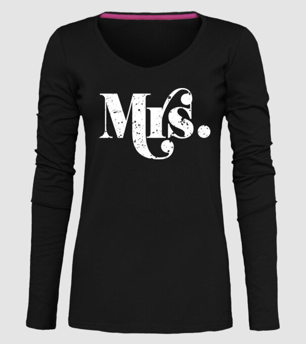 Mrs 2 model negru pe tricou