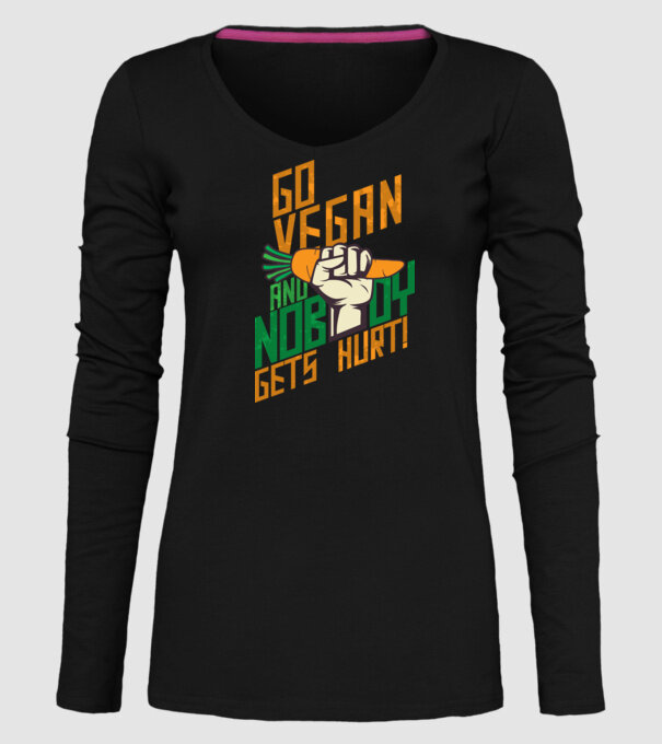nobody get hurt vegan model negru pe tricou