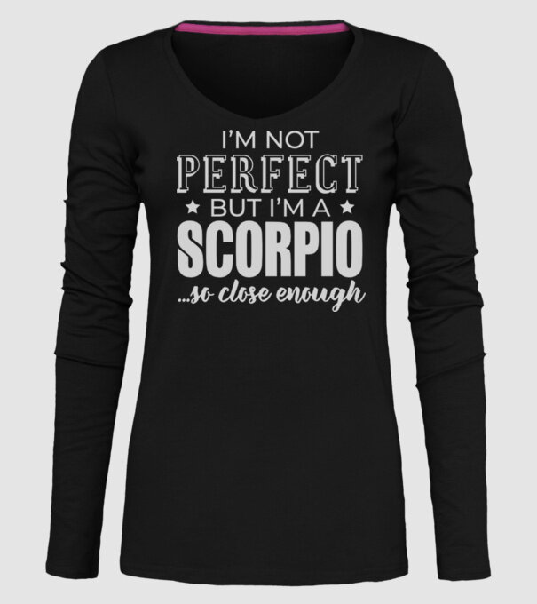Not perfect, but SCORPIO model negru pe tricou