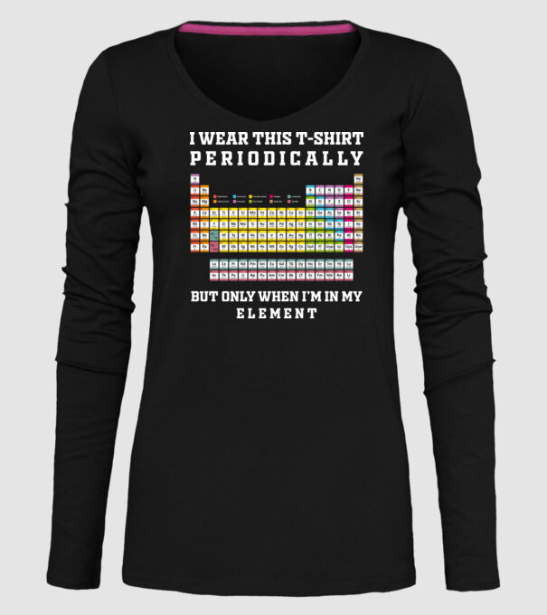 Periodically model negru pe tricou