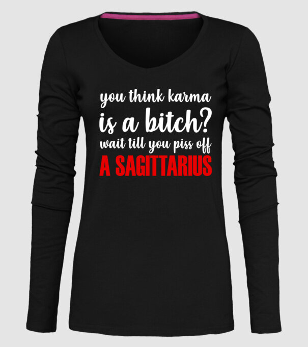 Piss of a SAGITTARIUS model negru pe tricou