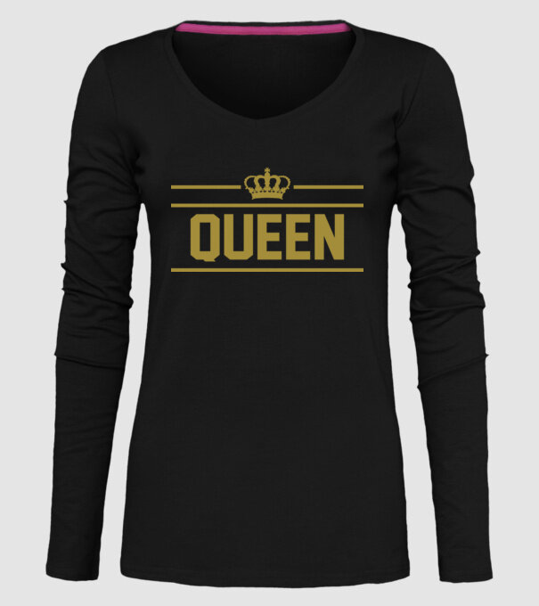 Queen model negru pe tricou