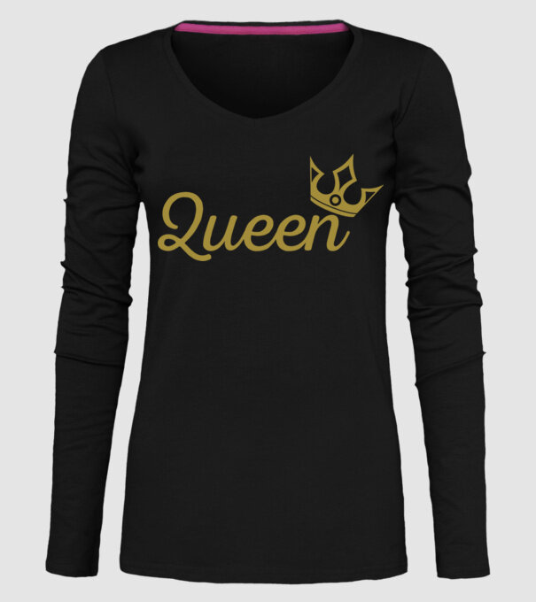 Queen model negru pe tricou