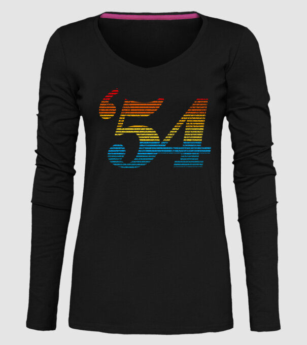 Retro Birthday 1954 model negru pe tricou