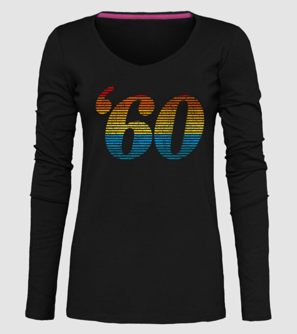 Retro Birthday 1960 model negru pe tricou