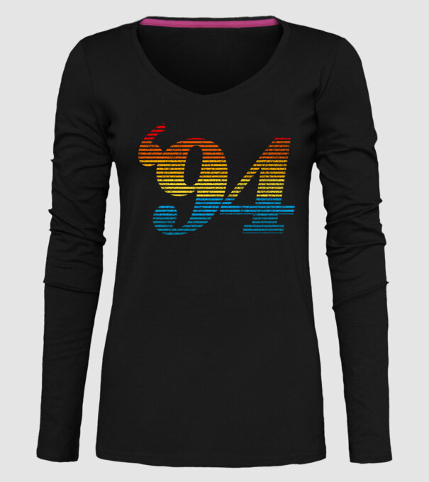 Retro Birthday 1994 model negru pe tricou