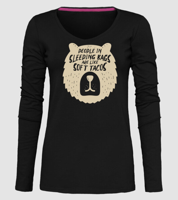 Soft tacos model negru pe tricou