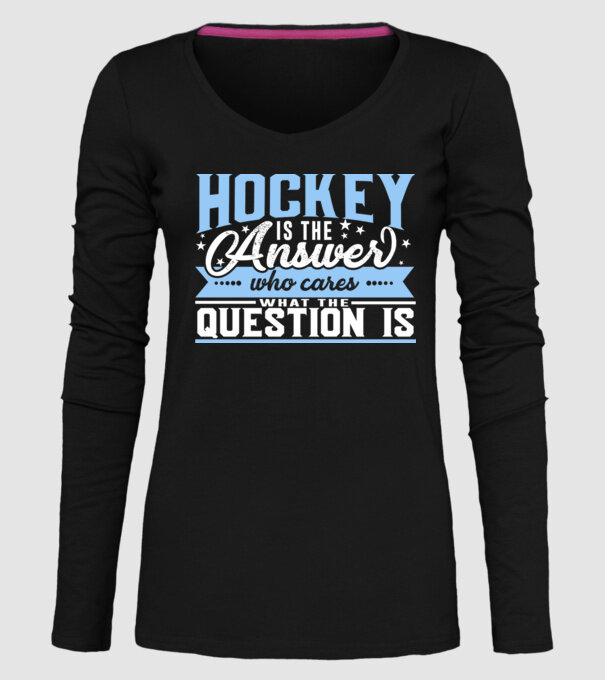 Sport is the answer HOCHEIST model negru pe tricou