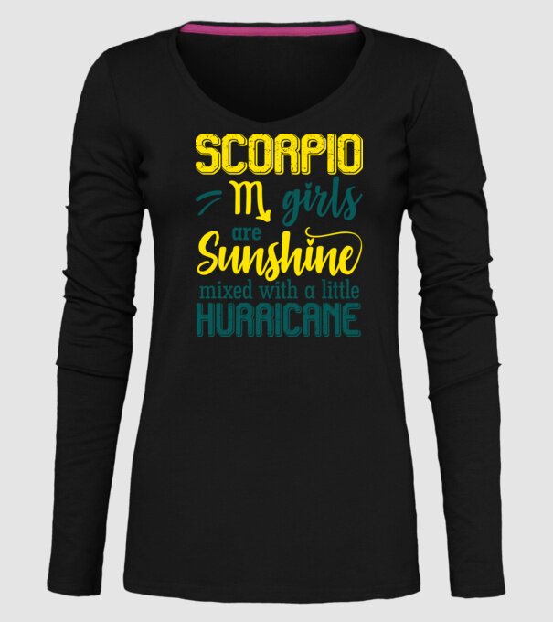 Sunshine with Hurricane SCORPIO model negru pe tricou