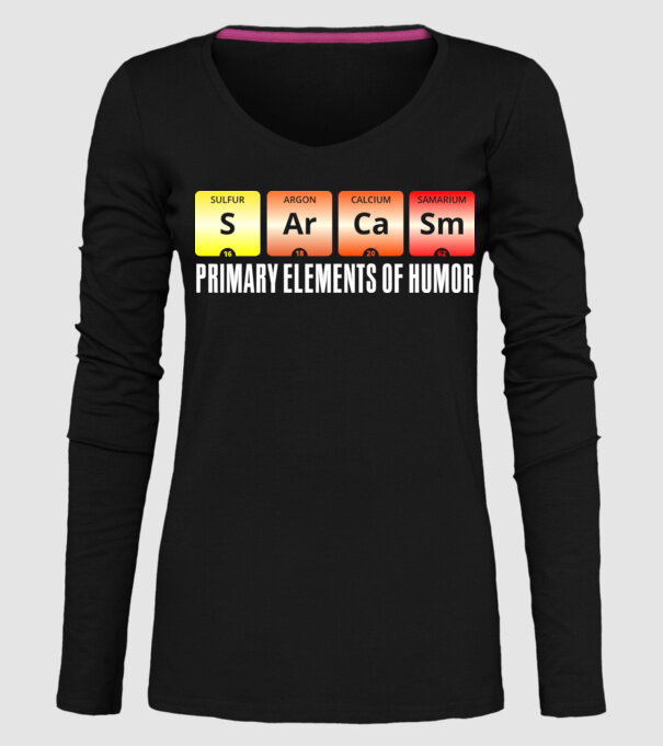 Sarcasm model negru pe tricou