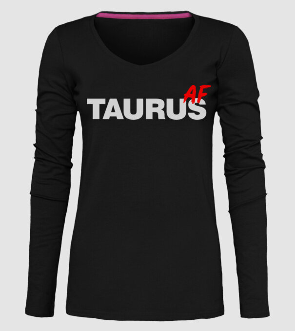 TAURUS as fuck model negru pe tricou