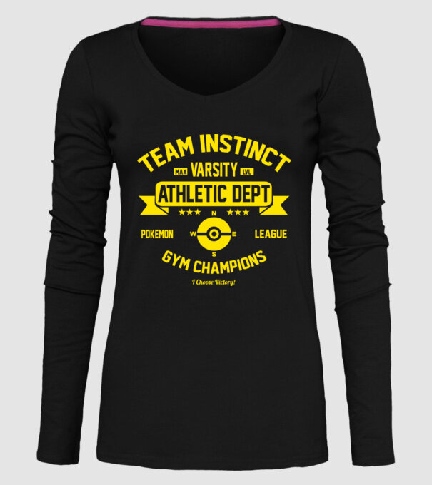 Team instinct champions model negru pe tricou
