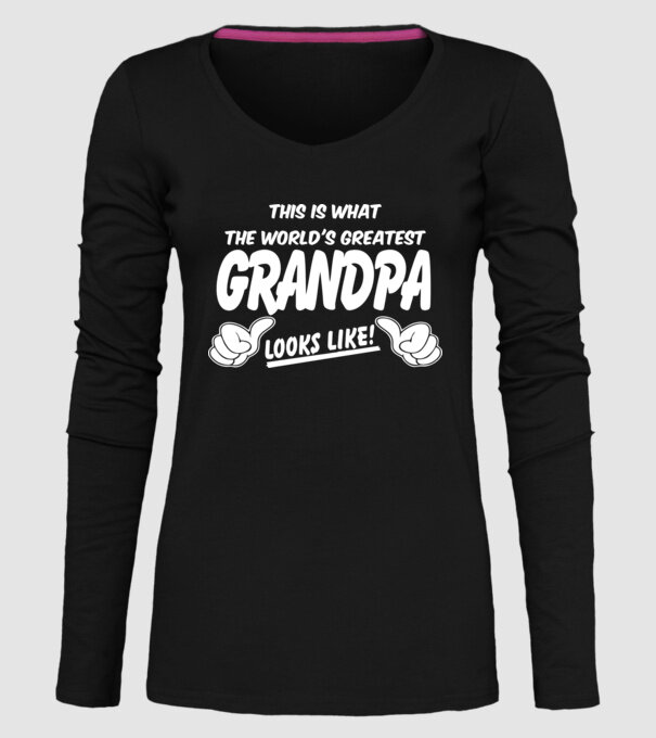 This is what the worlds greatest grandpa model negru pe tricou