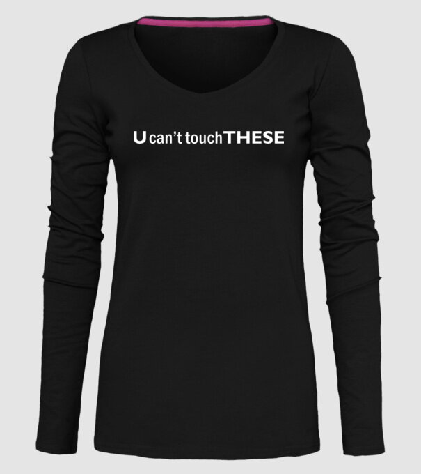 touch model negru pe tricou