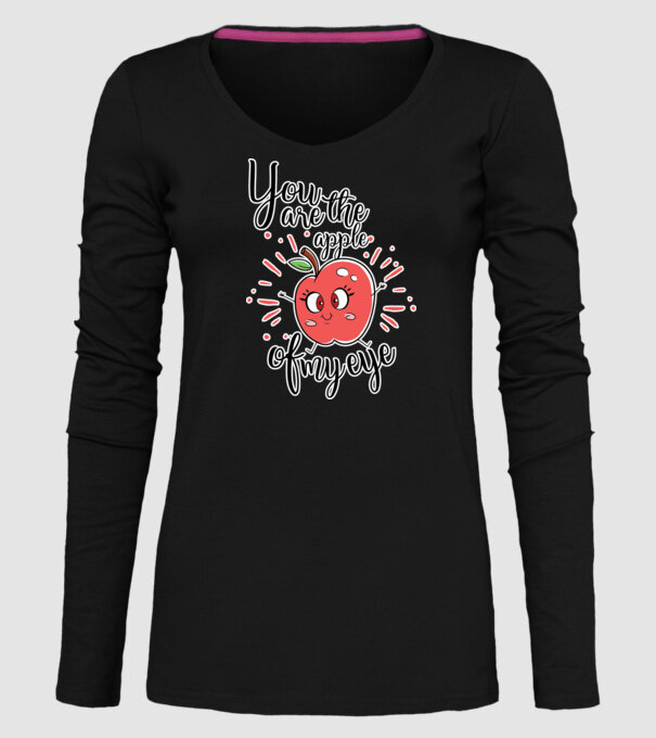 You drive me bananas you are the apple of my eye model negru pe tricou