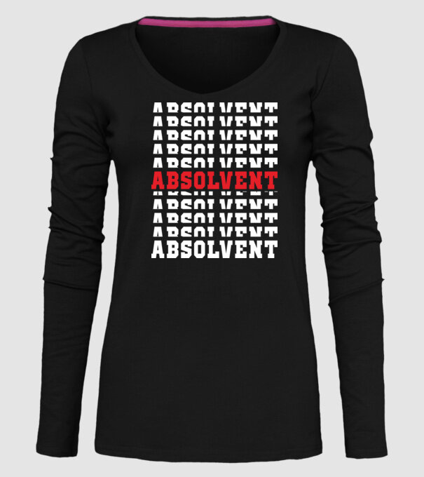 absolvent 2022 model negru pe tricou