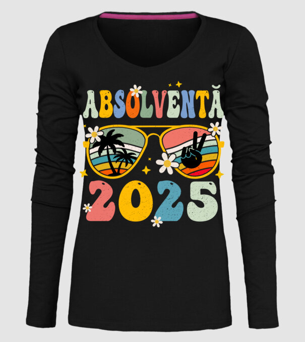 Absolventă 2025 model negru pe tricou