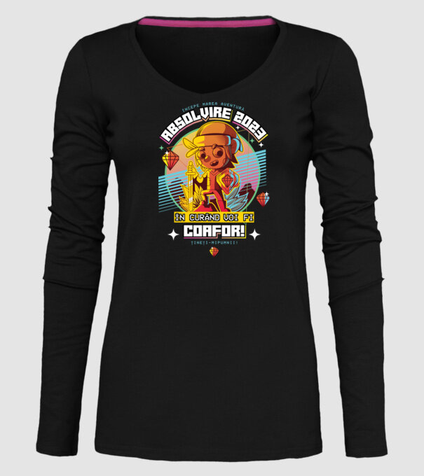 absolvire 2023 coafor model negru pe tricou