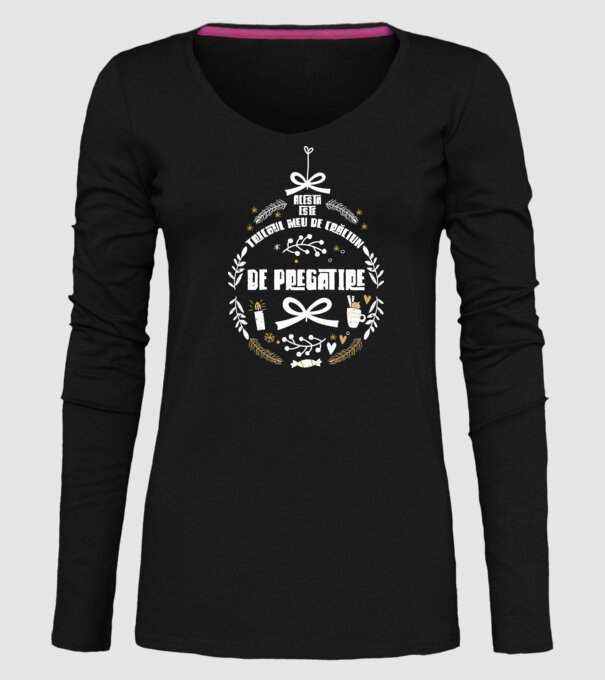 acesta este tricoul meu de Crăciun_de pregătire model negru pe tricou