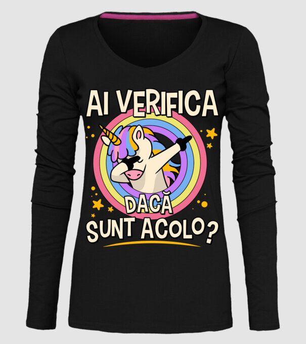 Ai verifica dacă sunt acolo? model negru pe tricou