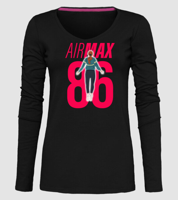 air max 86 stranger things model negru pe tricou