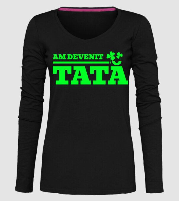 am devenit tată model negru pe tricou