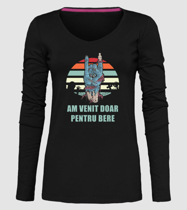 Am venit doar pentru bere model negru pe tricou