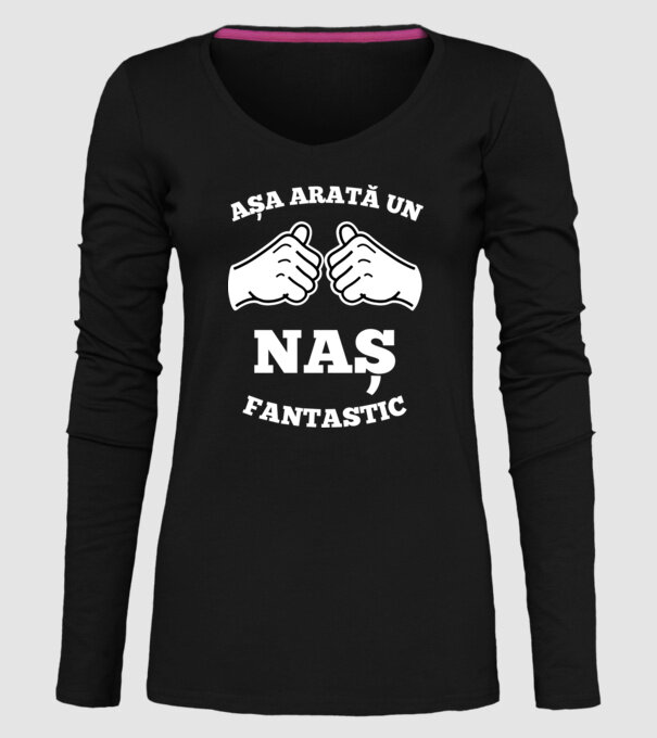 Așa arată un naș fantastic model negru pe tricou