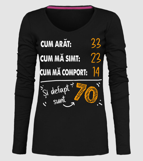 Aspect, senzație, comportament 70 Negru model negru pe tricou
