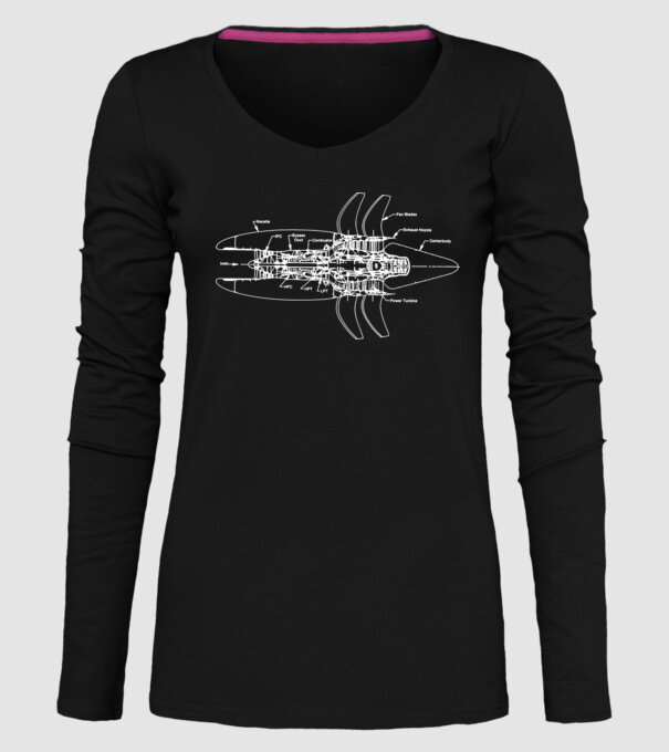 Avioane model negru pe tricou