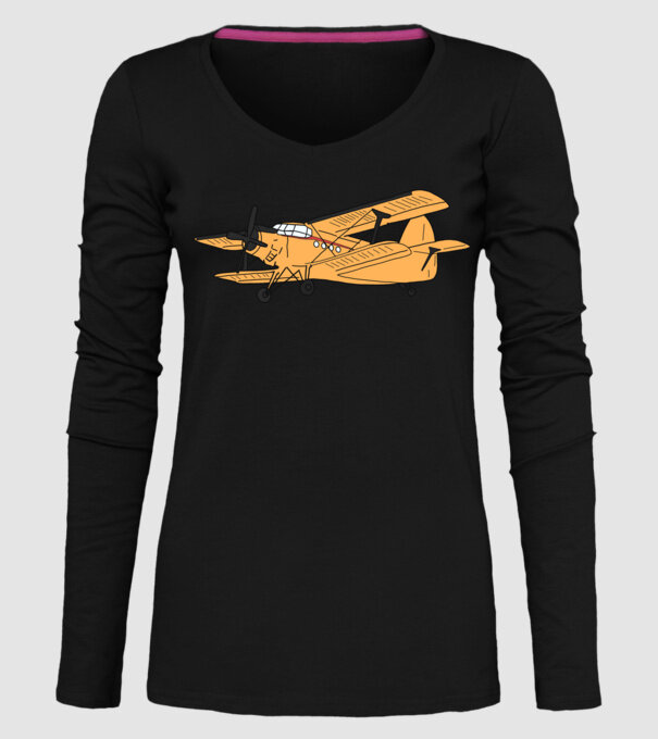 Avioane model negru pe tricou