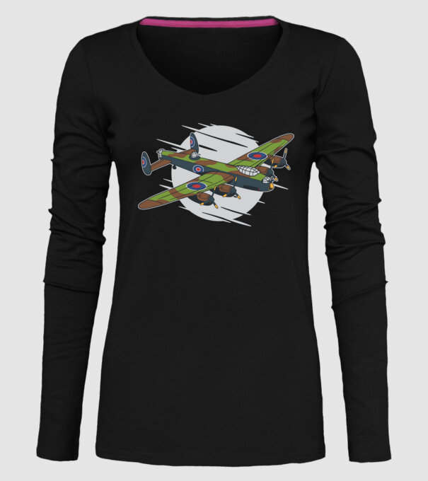 Avioane model negru pe tricou