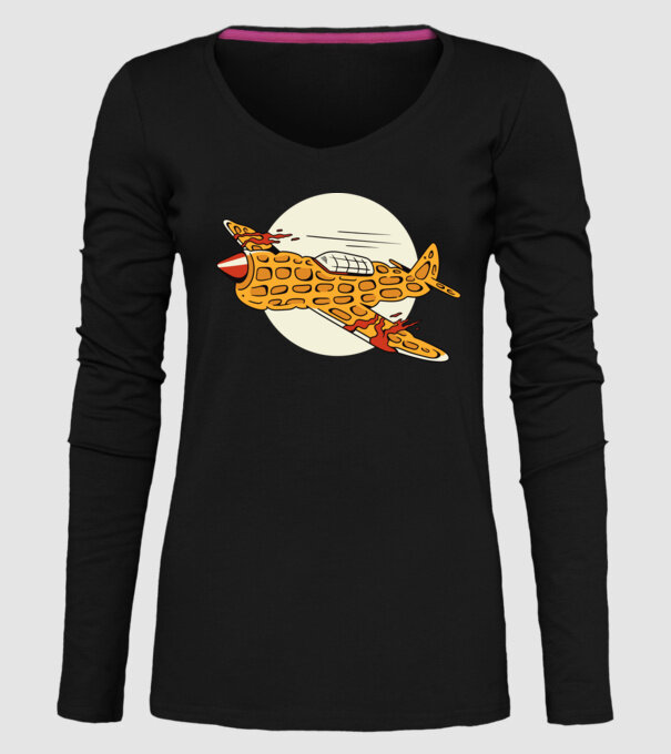 Avioane model negru pe tricou