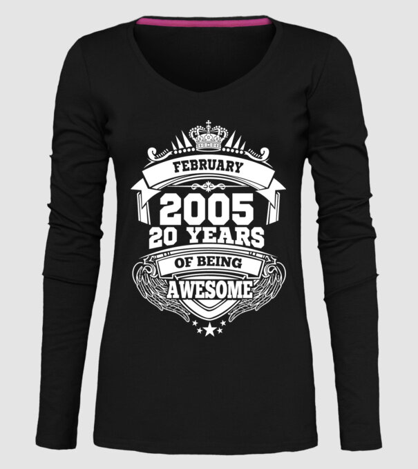 Awesome being of february 2005 model negru pe tricou