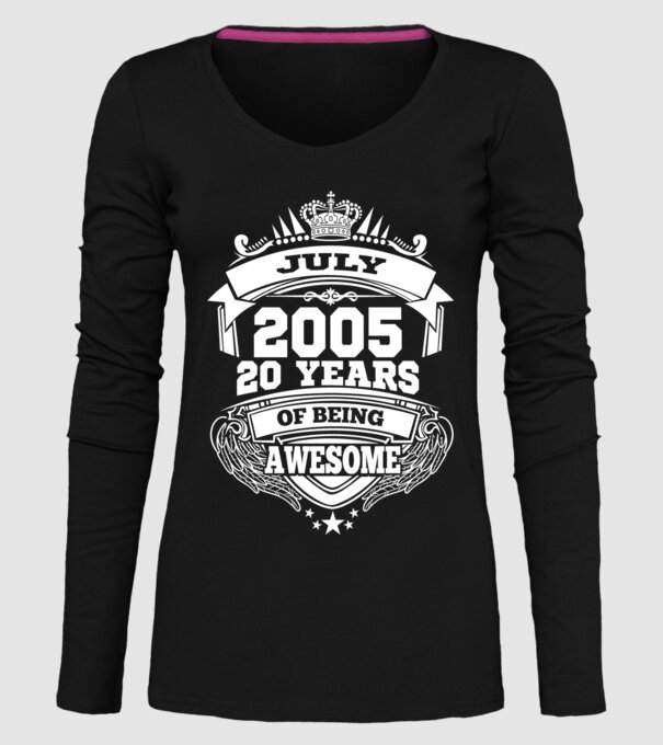 Awesome being of july 2005 model negru pe tricou