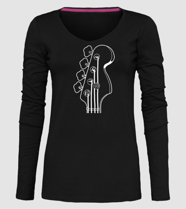 bass model negru pe tricou