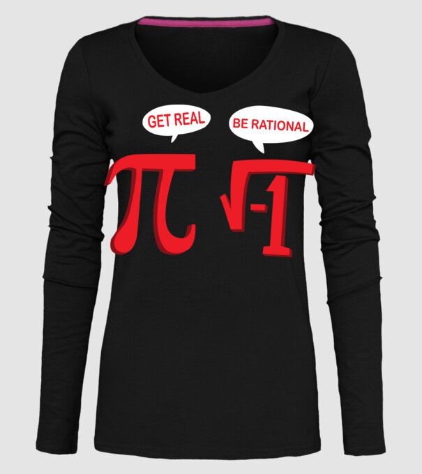 Be rational PI model negru pe tricou