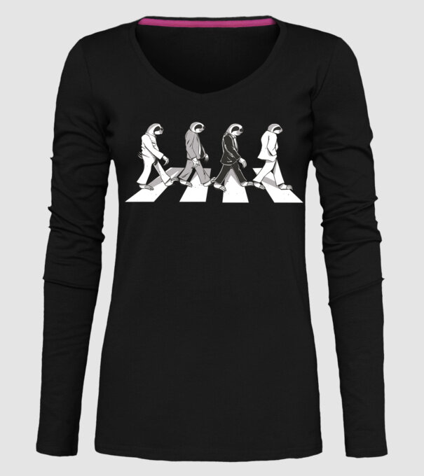 Beatles model negru pe tricou