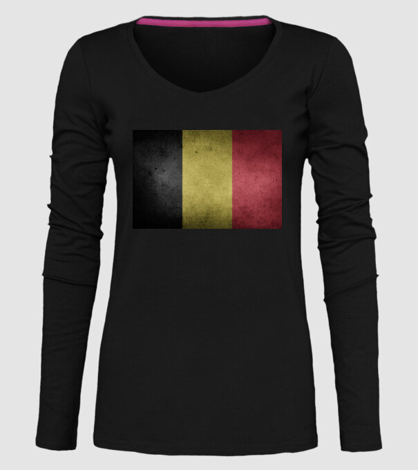BELGIUM model negru pe tricou