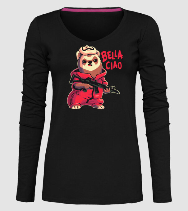 bella ciao rebel model negru pe tricou