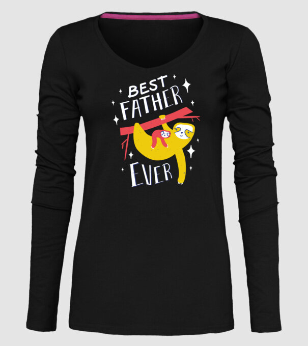 Best father model negru pe tricou