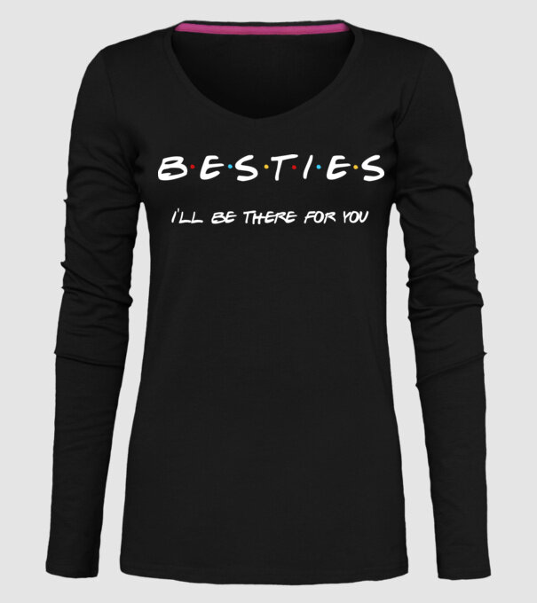 Bride Friends Besties model negru pe tricou
