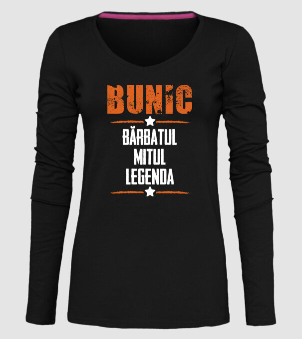 Bunic - bărbatul, mitul, legenda model negru pe tricou