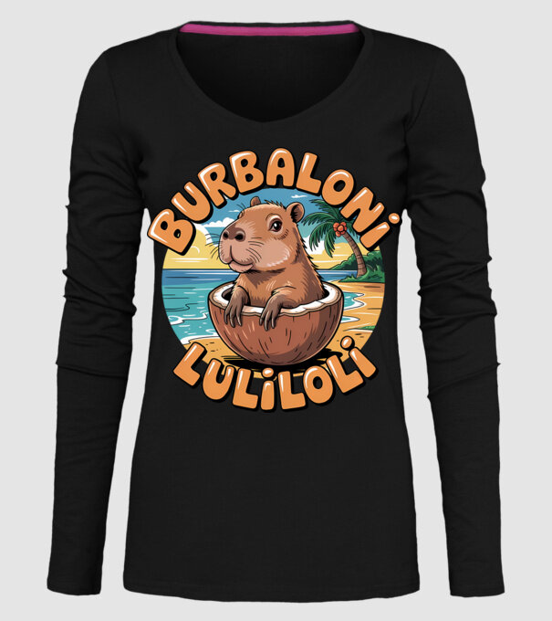 Burbaloni Luliloli model negru pe tricou