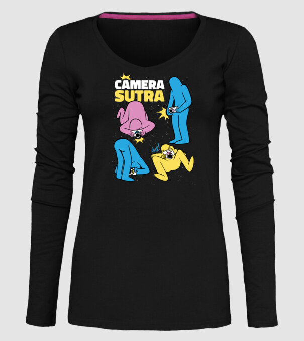 Camera sutra 2 model negru pe tricou