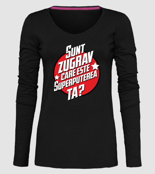 sunt zugrav, care este superputerea ta? model negru pe tricou