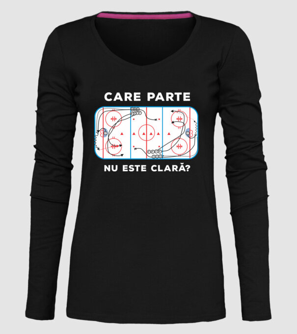 Care parte nu este clară? model negru pe tricou