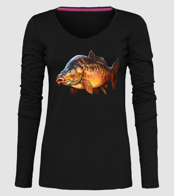 Carp model negru pe tricou