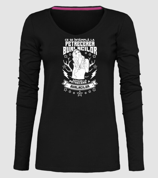 Ce se întâmplă la petrecerea burlacilor, rămâne la petrecere a burlacilor model negru pe tricou